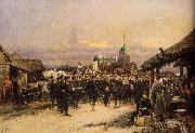 Edouard Detaille Chorus Of The Fourth Infantry Battalion At Tsarskoe Selo Germany oil painting artist